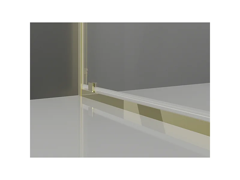Mexen Exo Duschdrehtüren 85 cm, transparent, gold - 8181-085-000-50-00