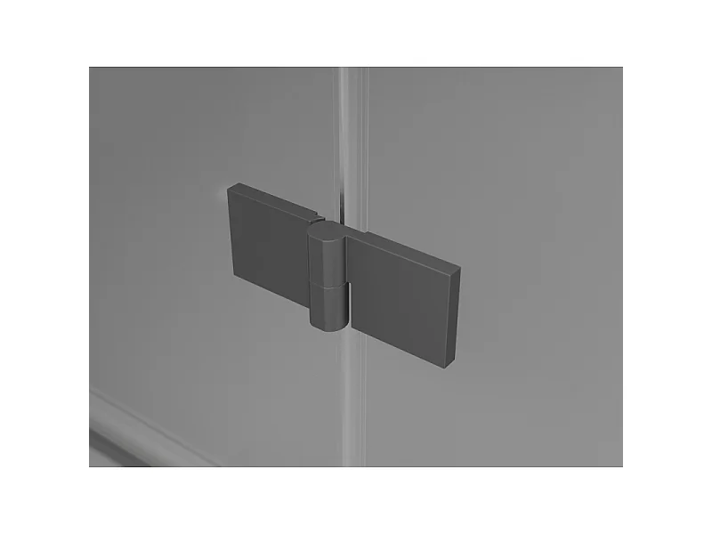 Mexen Lunar L Duo nihajna tuš vrata 160 cm, prozorna, gun metal - 834DL-160-000-95-00