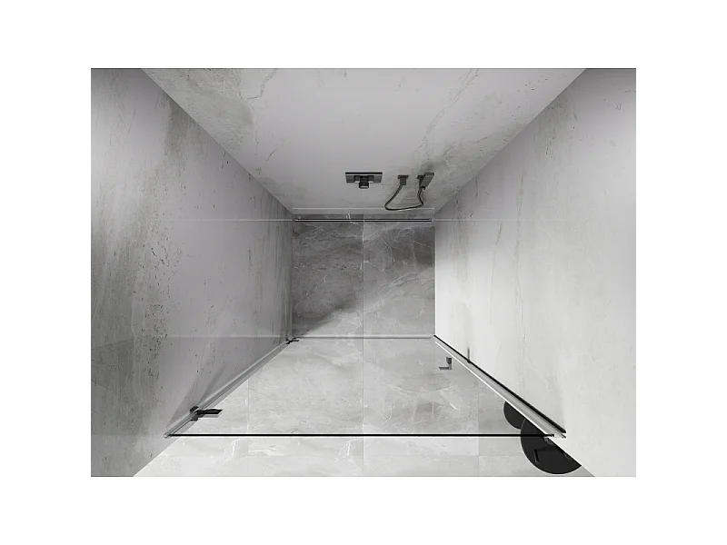 Mexen Lunar-B Duschdrehtür links 70 cm, transparent, Chrom - 832-070-000-01-00-L