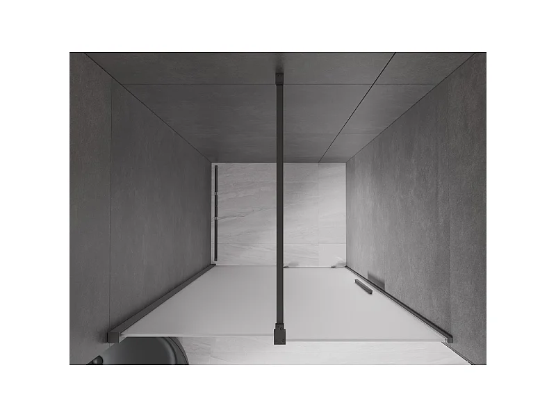Mexen Velar porte de douche coulissante 110 cm, givre, métal gun - 871-110-000-31-95