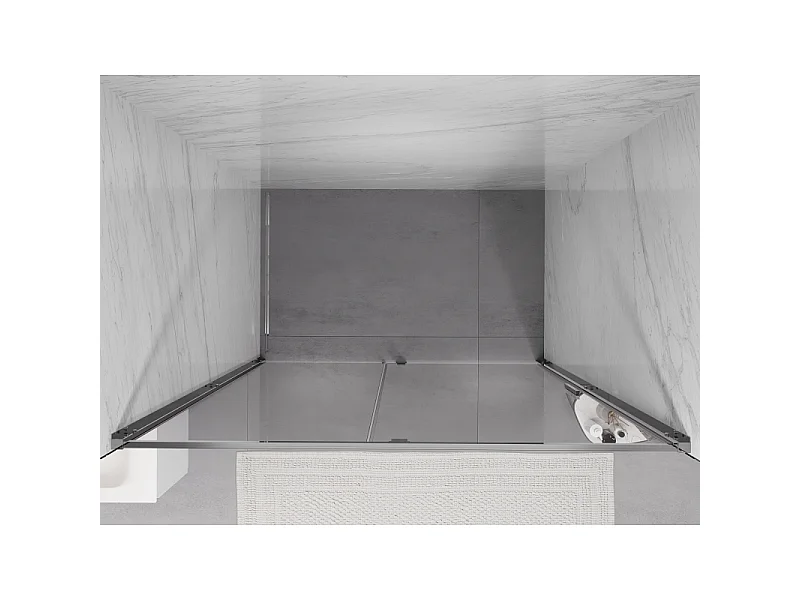 Mexen Exo 130 cm Duschdrehtür, transparent, Chrom - 819-130-000-01-00