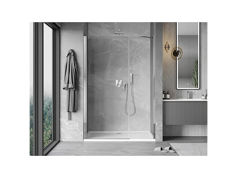 Mexen Mist-B Duschschwingtür 105 cm, transparent, Chrom - 8A2-105-001-01-00