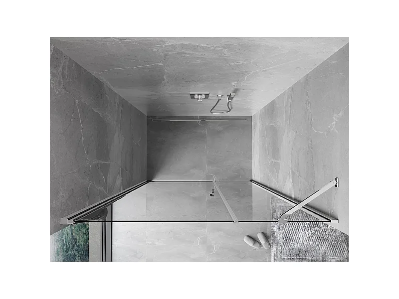 Mexen Mist-B Duschschwingtür 105 cm, transparent, Chrom - 8A2-105-001-01-00