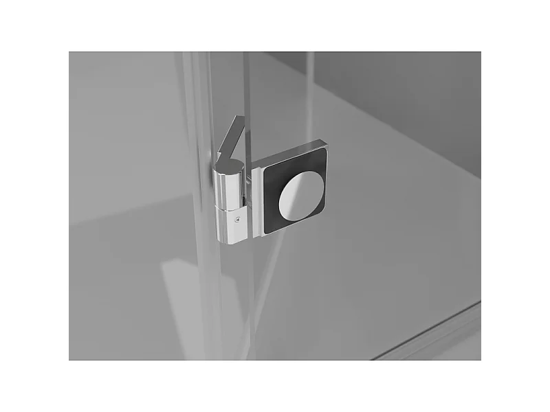 Mexen Mist-H L Duschdachflügel rechts 130 cm, transparent, chrom - 8A5L-130-001-01-00-P