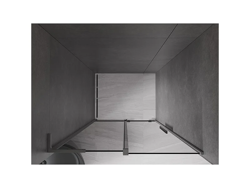 Mexen Velar L Schiebeduschtür 100 cm, Grafit, Gun Metal - 871-100-003-41-95