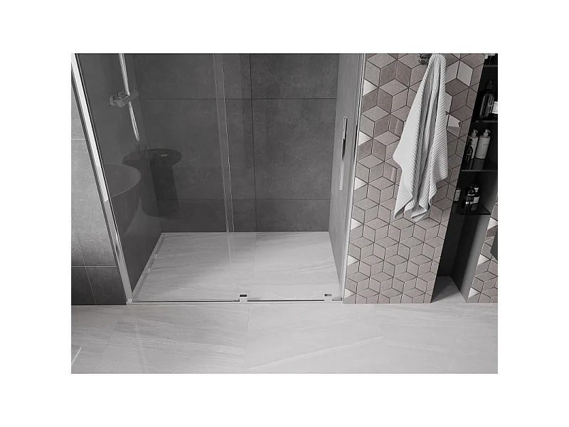 Mexen Velar porte de douche coulissante 160 cm, transparent, chrome - 871-160-000-01-01
