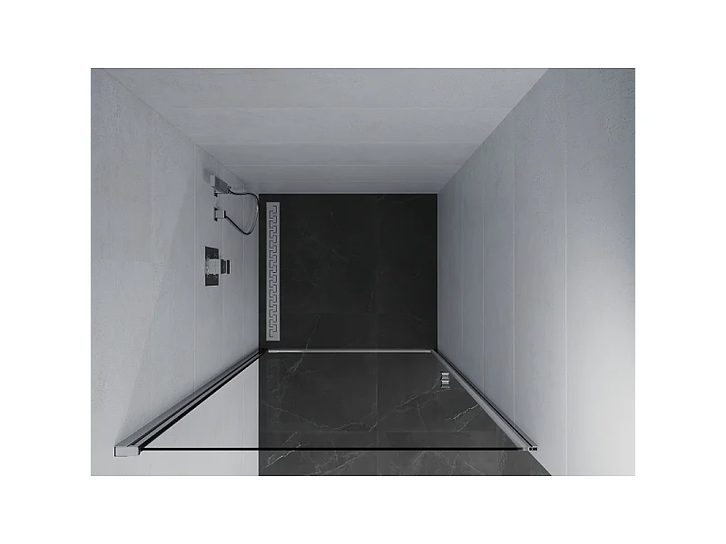 Mexen Pretoria Schwingbare Duschtür 85 cm, transparent, Chrom - 852-085-000-01-00