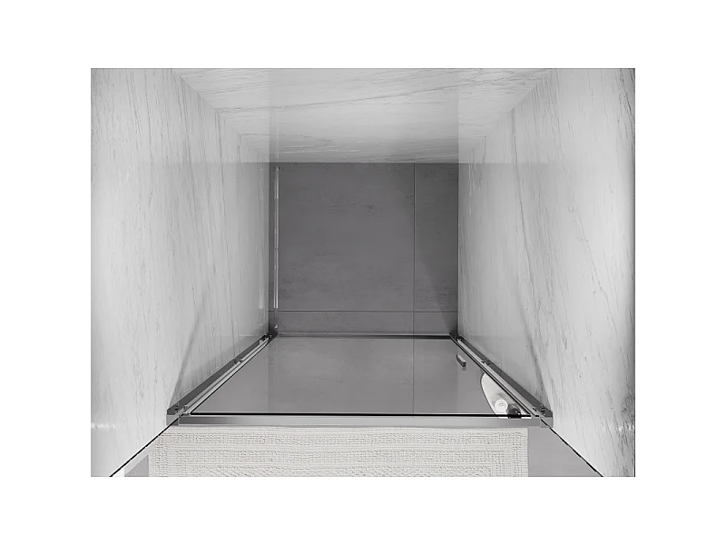 Mexen Exo puerta de ducha abatible 95 cm, transparente, cromo - 817-095-000-01-00