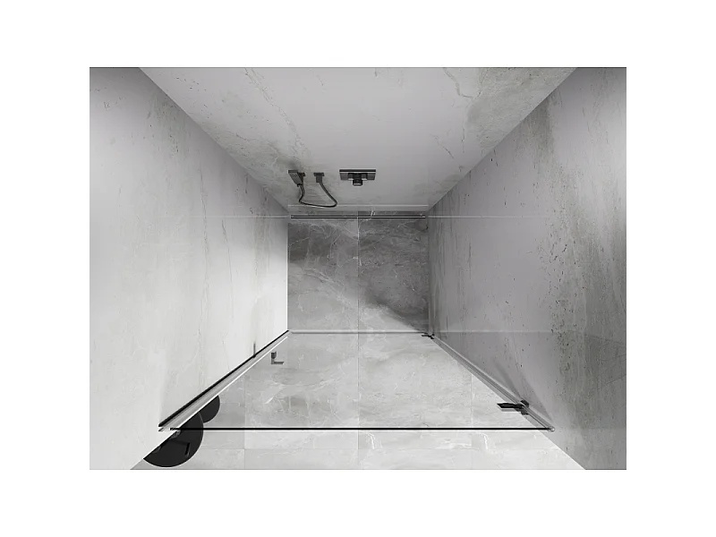Mexen Lunar-B tuš vrata desna 70 cm, prozorna, krom - 832-070-000-01-00-P