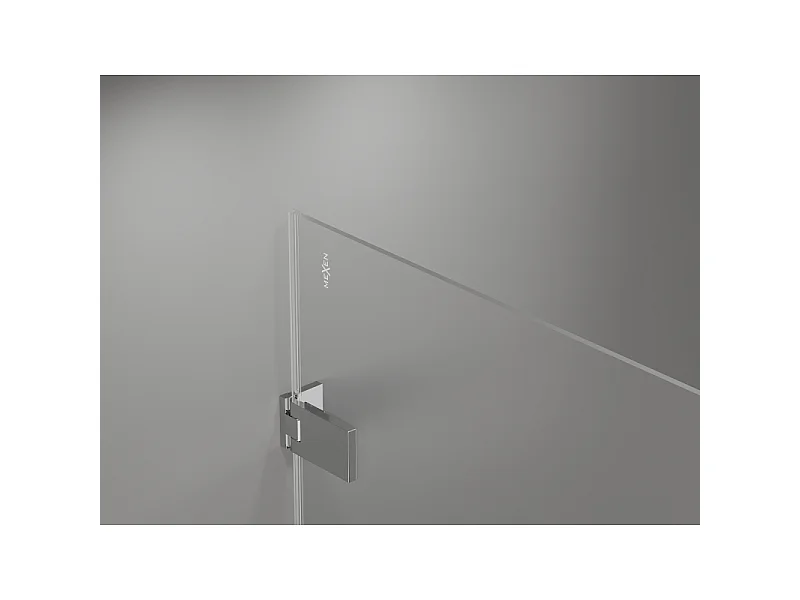 Mexen Lunar-F folding shower door right 65 cm, transparent, chrome - 836-065-000-01-00-P