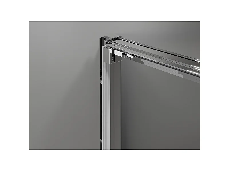 Mexen Exo-3S Schiebetür für Duschen 75 cm, transparent, Chrom - 8153-075-000-01-00