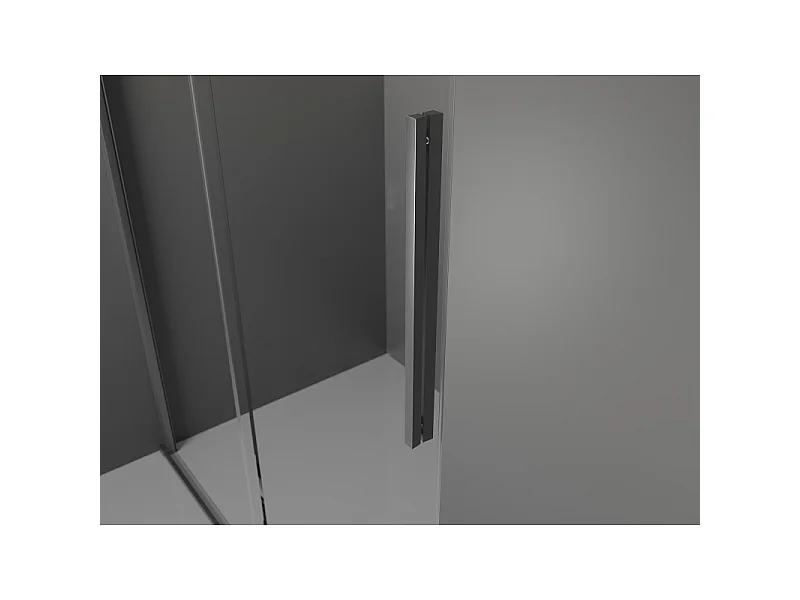 Mexen Velar porte de douche coulissante 160 cm, graphite, gun metal - 871-160-000-41-95