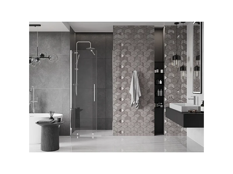 Mexen Velar portes de douche coulissantes 100 cm, transparentes, chrom - 871-100-000-01-01