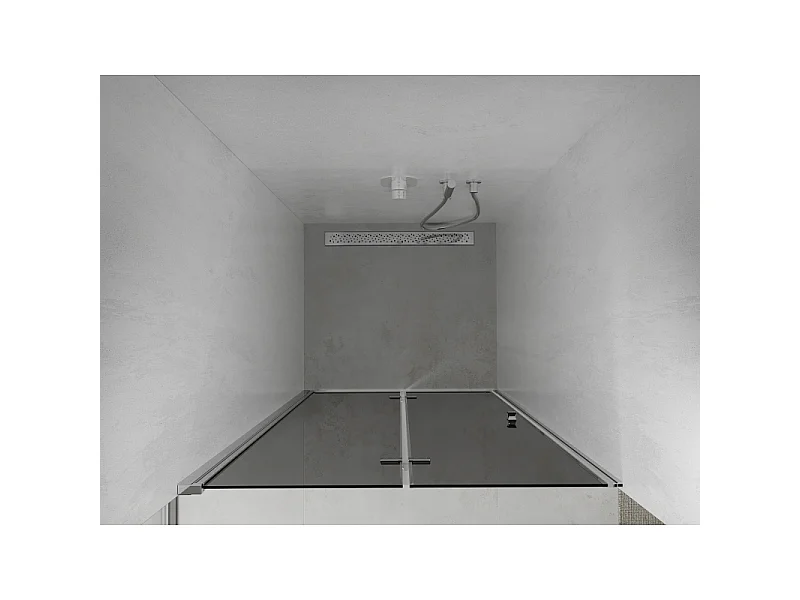 Mexen Lima porte de douche pliante 80 cm, graphite, chrome - 856-080-000-01-40