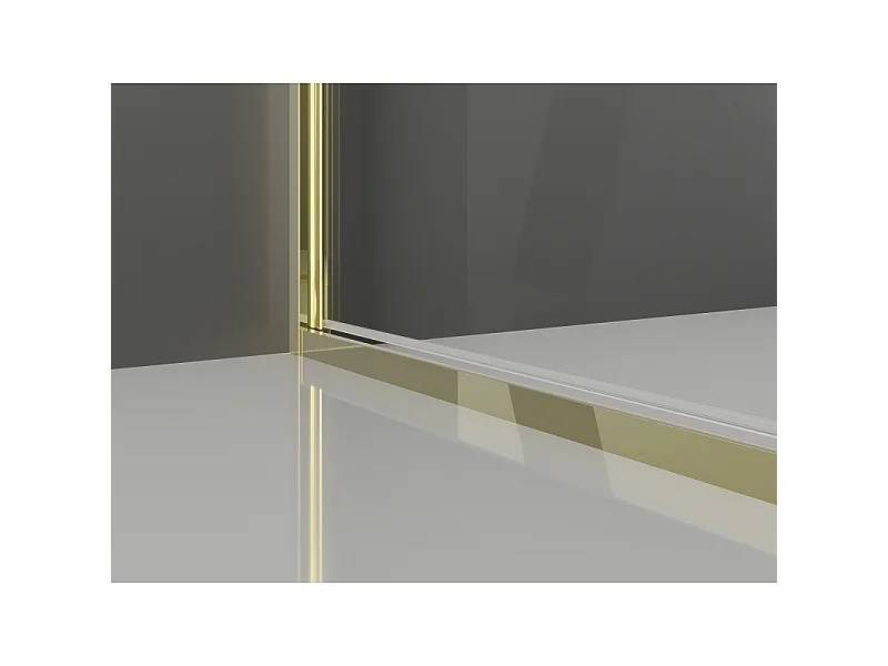 Mexen Exo Duschdoppeltüren 70 cm, transparent, gold - 814-070-000-50-00