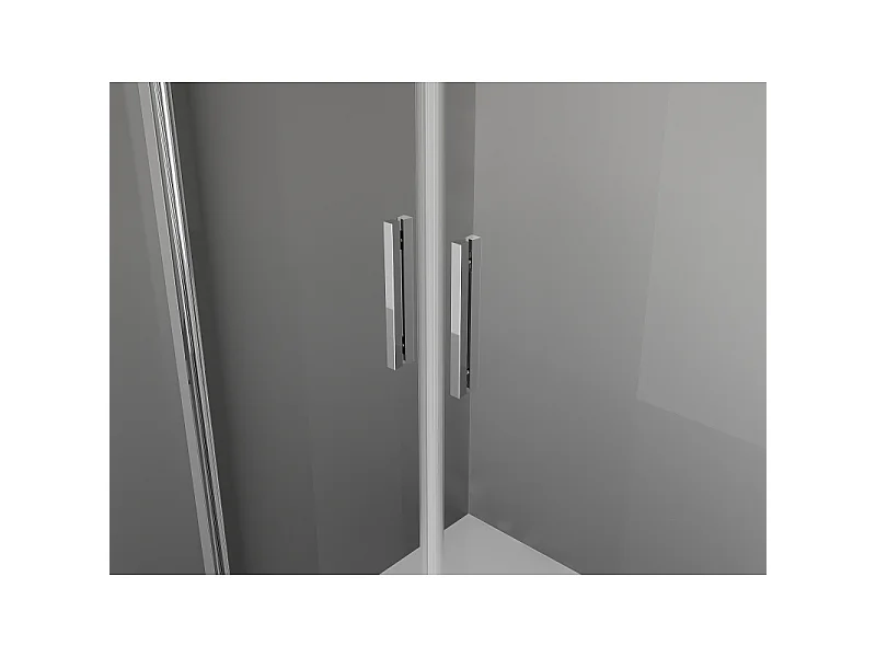 Mexen Exo Duschdoppeltüren 80 cm, transparent, Chrom - 8182-080-000-01-00
