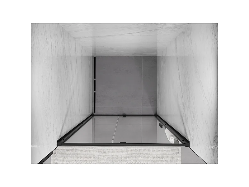 Mexen Exo Duschschwingtür 120 cm, transparent, schwarz - 819-120-000-70-00