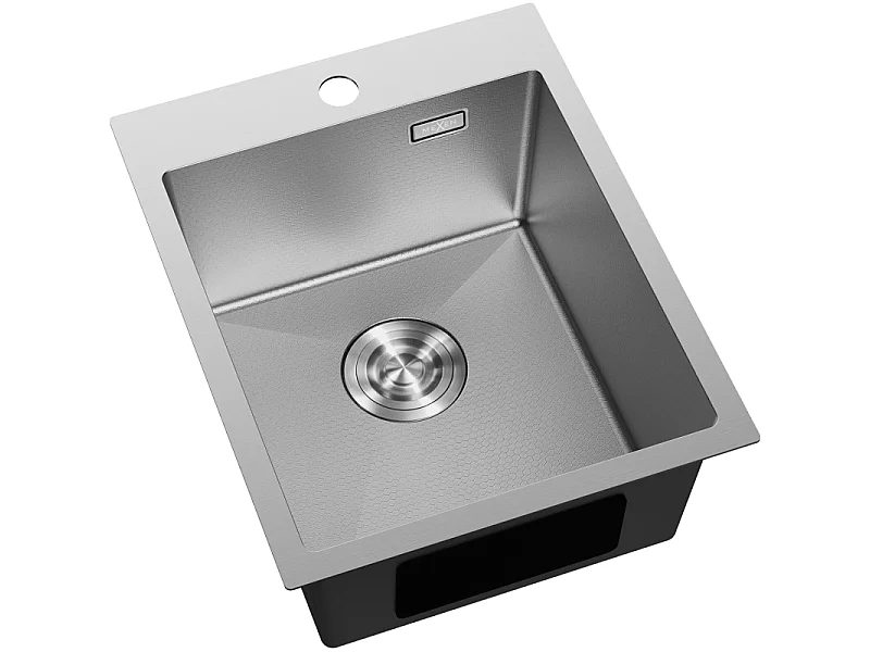 Mexen Solix lava-louça em aço inoxidável com 1 compartimento 400 x 500 mm, inox HC - 6406401000-01HC