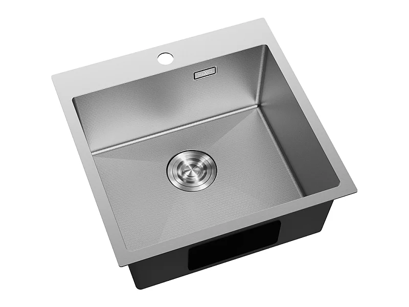 Mexen Solix jeklena pomivalna korita z eno posodo 500 x 500 mm, inox HC - 6407501000-01HC