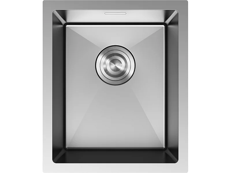 Mexen Trixo fregadero de acero 1 cámara 370 x 440 mm, inox - 6412371000-01