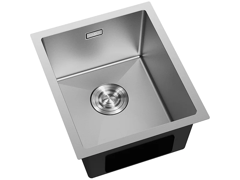 Mexen Trixo fregadero de acero 1 cámara 370 x 440 mm, inox - 6412371000-01