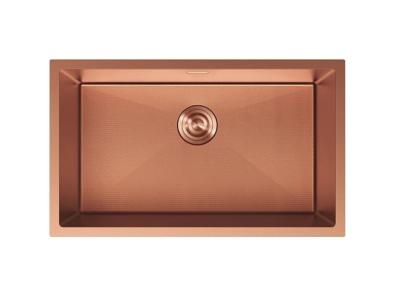 Mexen Trixo lava-loiça de aço inoxidável de 1 cuba 750 x 440 mm, cobre HC - 6415751000-65HC