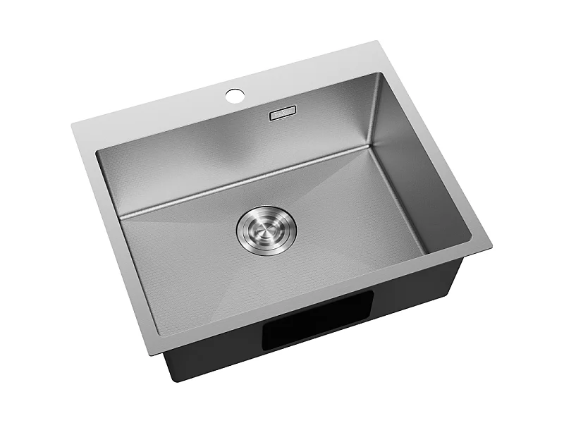 Mexen Solix jeklena pomivalna korita z eno posodo 600 x 500 mm, inox HC - 6408601000-01HC
