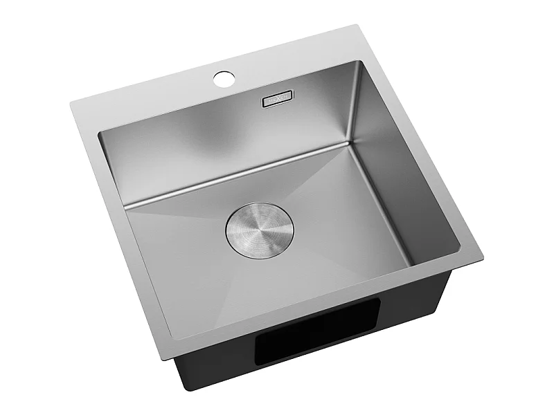 Mexen Solix jeklena pomivalna korita z 1 predalom 500 x 500 mm, inox - 6407501000-01
