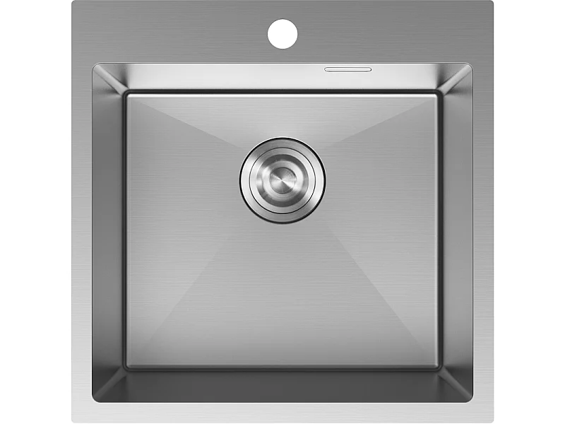 Mexen Solix jeklena pomivalna korita z 1 predalom 500 x 500 mm, inox - 6407501000-01