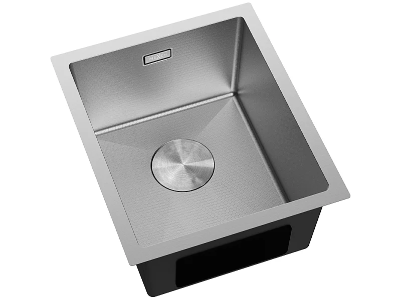 Mexen Trixo lava-loiça em aço com 1 cuba 370 x 440 mm, inox HC - 6412371000-01HC