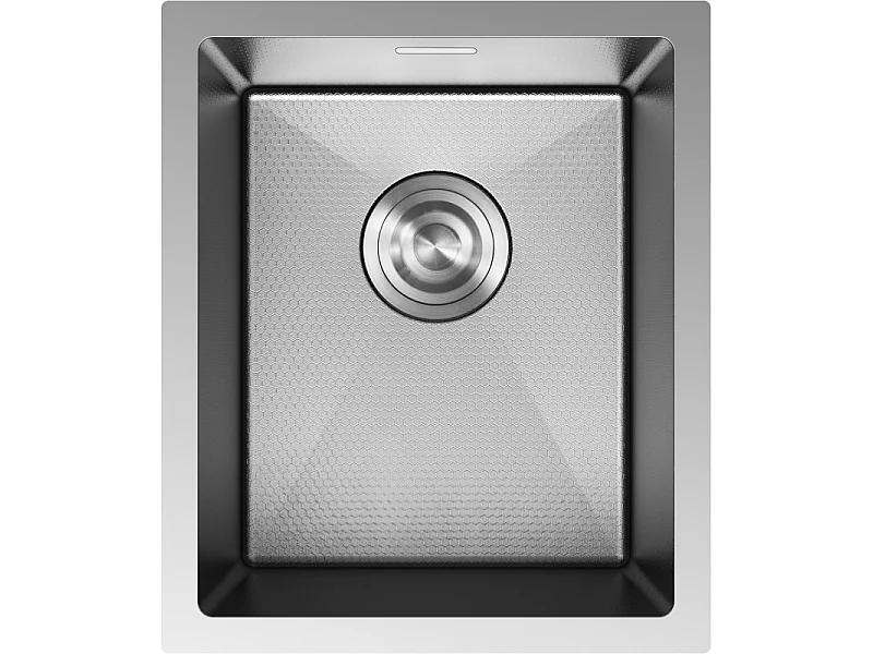 Mexen Trixo lava-loiça em aço com 1 cuba 370 x 440 mm, inox HC - 6412371000-01HC