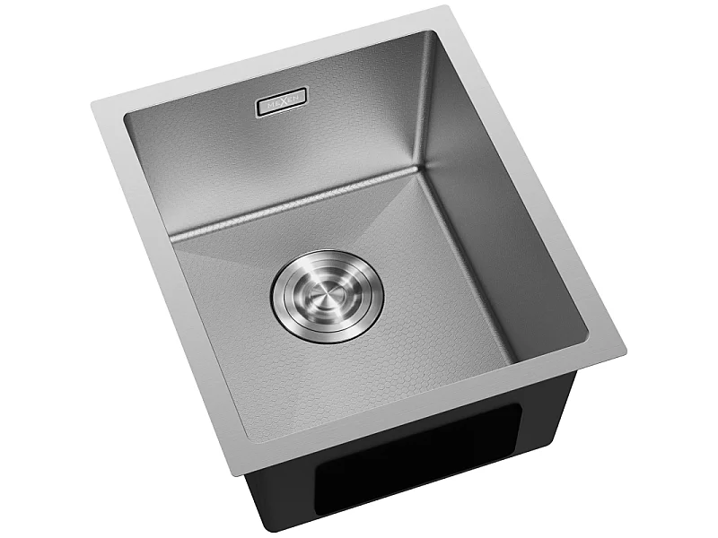 Mexen Trixo lava-loiça em aço com 1 cuba 370 x 440 mm, inox HC - 6412371000-01HC