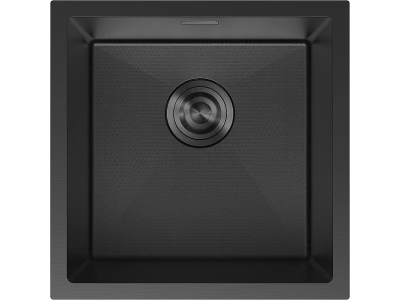 Mexen Trixo Steel Sink Single-Bowl 440 x 440 mm, Black HC - 6413441000-70HC