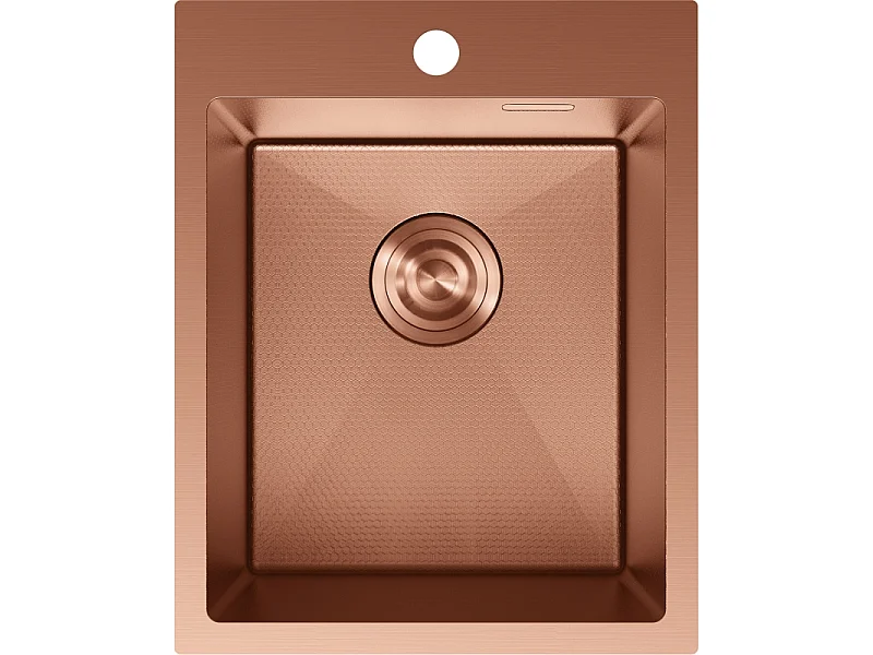Mexen Solix fregadero de acero inoxidable de 1 cubeta 400 x 500 mm, cobre HC - 6406401000-65HC