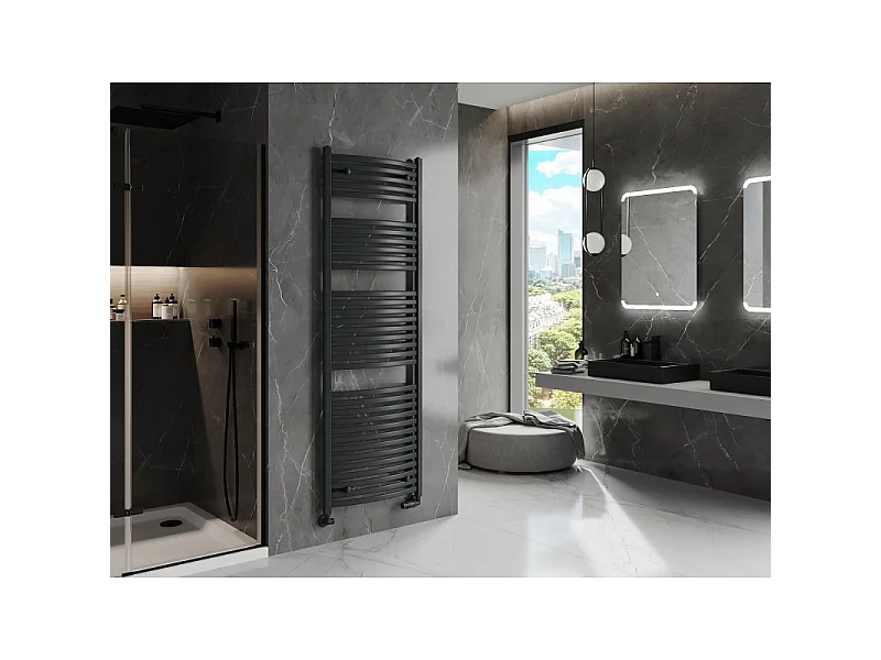 Mexen Helios radiateur de salle de bain 1800 x 600 mm, 990 W, anthracite - W103-1800-600-00-66