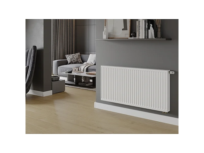 Mexen CV22 radiateur à panneau 400 x 400 mm, raccordement par le bas, 474 W, blanc - W622-040-040-00