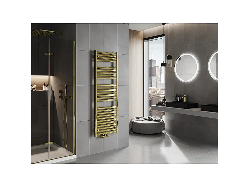 Mexen Hades radiador de casa de banho 1500 x 500 mm, 555 W, dourado - W104-1500-500-00-50