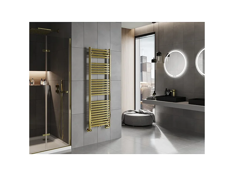 Mexen Hades radiador de casa de banho 1500 x 500 mm, 555 W, dourado - W104-1500-500-00-50