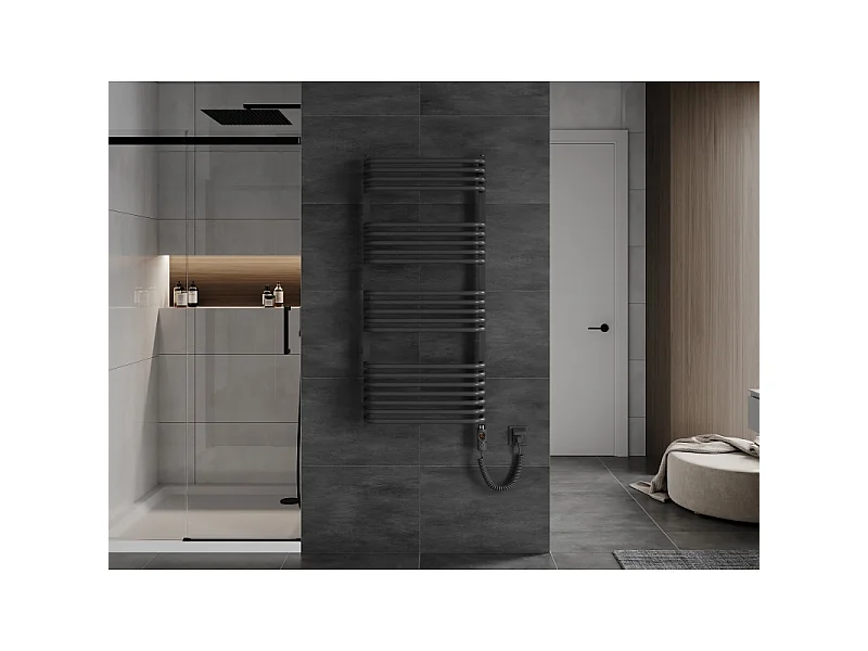 Mexen Apollo radiateur électrique 1210 x 550 mm, 600 W, anthracite - W117-1210-550-2600-66