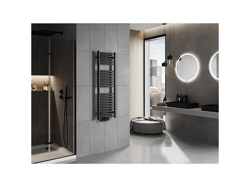 Mexen Hades Bathroom Radiator 1200 x 400 mm, 472 W, black - W104-1200-400-00-70