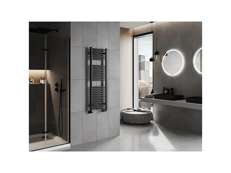 Mexen Hades Bathroom Radiator 1200 x 400 mm, 472 W, black - W104-1200-400-00-70