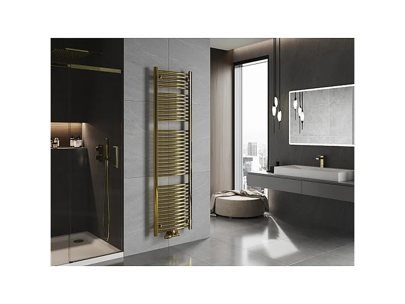 Mexen Ares radiateur de salle de bains 1800 x 500 mm, 647 W, doré - W102-1800-500-00-50