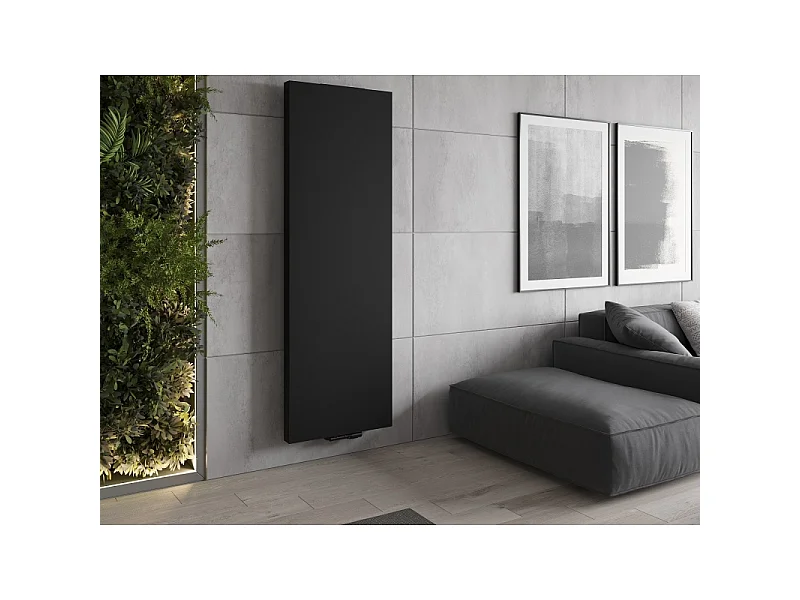 Mexen VS20S Flat radiador de painel 1600 x 400 mm, ligação inferior central, 794 W, preto - W6-160-040-70 - W6VS20S-160-040-70