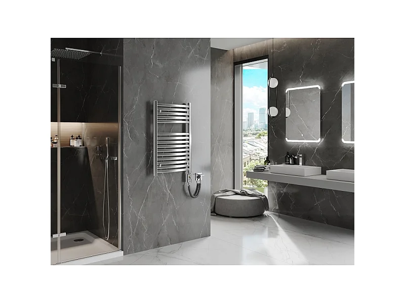 Mexen Helios radiateur électrique 800 x 500 mm, 300 W, chrome - W103-0800-500-2300-01