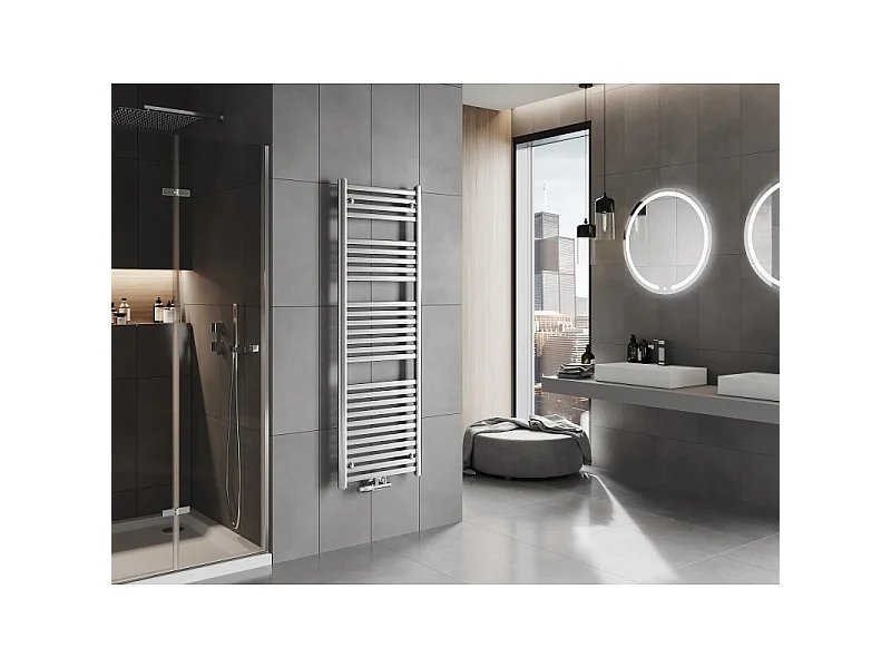 Mexen Hades radiador de casa de banho 1500 x 500 mm, 555 W, cromado - W104-1500-500-00-01