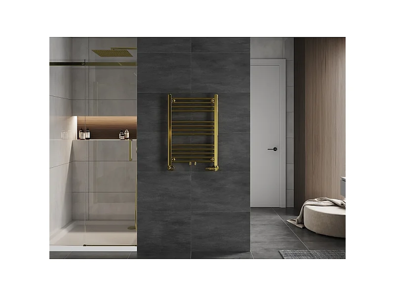 Mexen Mars radiador de casa de banho 700 x 500 mm, 224 W, dourado - W110-0700-500-00-50