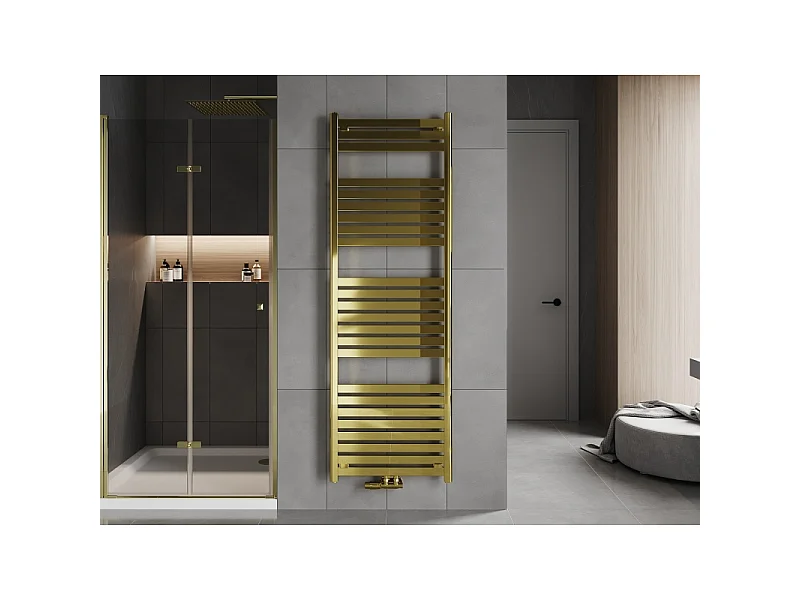 Mexen Uran radiador de casa de banho 1800 x 600 mm, 738 W, dourado - W105-1800-600-00-50