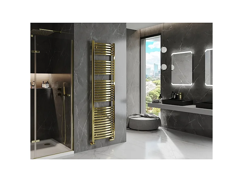 Mexen Helios radiateur de salle de bains 1800 x 500 mm, 667 W, doré - W103-1800-500-00-50