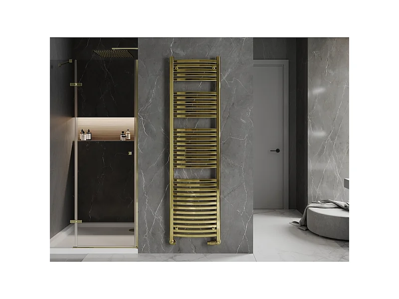 Mexen Helios radiateur de salle de bains 1800 x 500 mm, 667 W, doré - W103-1800-500-00-50