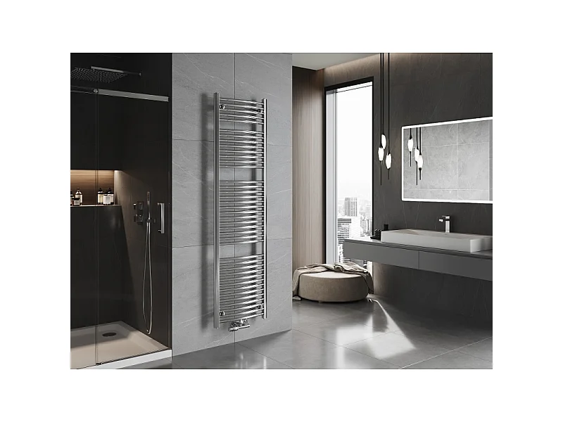 Mexen Ares radiador de casa de banho 1800 x 500 mm, 647 W, cromado - W102-1800-500-00-01